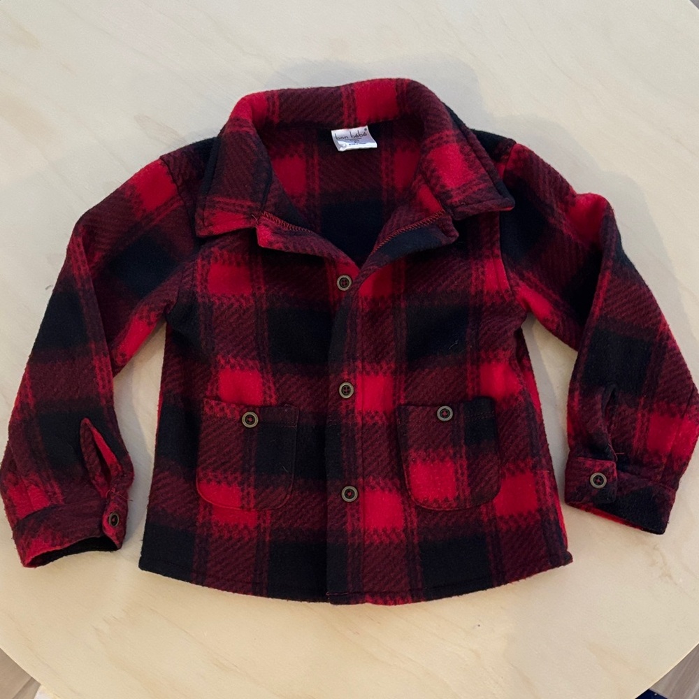 Red and Black Plaid Jacket